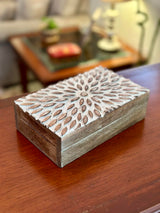 Great Birthday Gift Ideas Handmade Decorative Wooden Jewelry Box Jewelry Organizer Keepsake Box Treasure Chest Trinket Holder Watch Box Storage Box Housewarming Gifts Women The Great Indian Bazaar