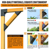 Wocepu 4pack 4x4 (Actual 3.5''x3.5'') Degree Angle Support Brackets, For Pergola, Gazebo, Deck Wood Frame Structures Provide Support 45° Degree Angle Bracket WOCEPU