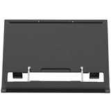 Readaeer Portable Book Stand Free Angle Adjustable Book Holder for Thick Textbook Collapsible Lightweight Book Rest (Black) Reodoeer