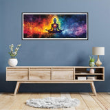 Reofrey Large Diamond Art Kits for Adults Buddha Statue, 30x80cm/12x31.5inch Full Drill Round Rhinestone Big Diamond Painting Kit Starry Sky, Cross Stitch Embroidery Canvas for Crafts Home Wall Decor Reofrey