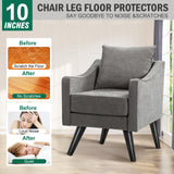 FoDau770 Black Rubber Wood Furniture Legs 10 Inche, Slant Tapered Wood Legs Mid Century Sofa Legs Set of 4, 5/16" UNC Furniture Feet Replacement Legs for Cabinet Sofa Couch Dresser Chair Ottoman Table FoDau770