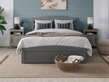 AFI, Warren Queen Platform Bed with Matching Footboard & Twin XL Trundle, Grey AFI