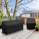 MR. COVER 3-Seater Outdoor Couch Cover Waterproof, 80 Inch Patio Furniture Cover for Sofa, High-Quality Polyester & Double-Stitched Seams, Classic Black MR. COVER