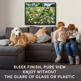 Funwares 20x27 Puzzle Frame – Sleek Matte Black Finish, Easy Assembly, No Glass/Plastic Cover Included, Lightweight Frame, Fits Most 1000 Piece Puzzles, Secure Fit with Built-In Hanging Hooks Funwares