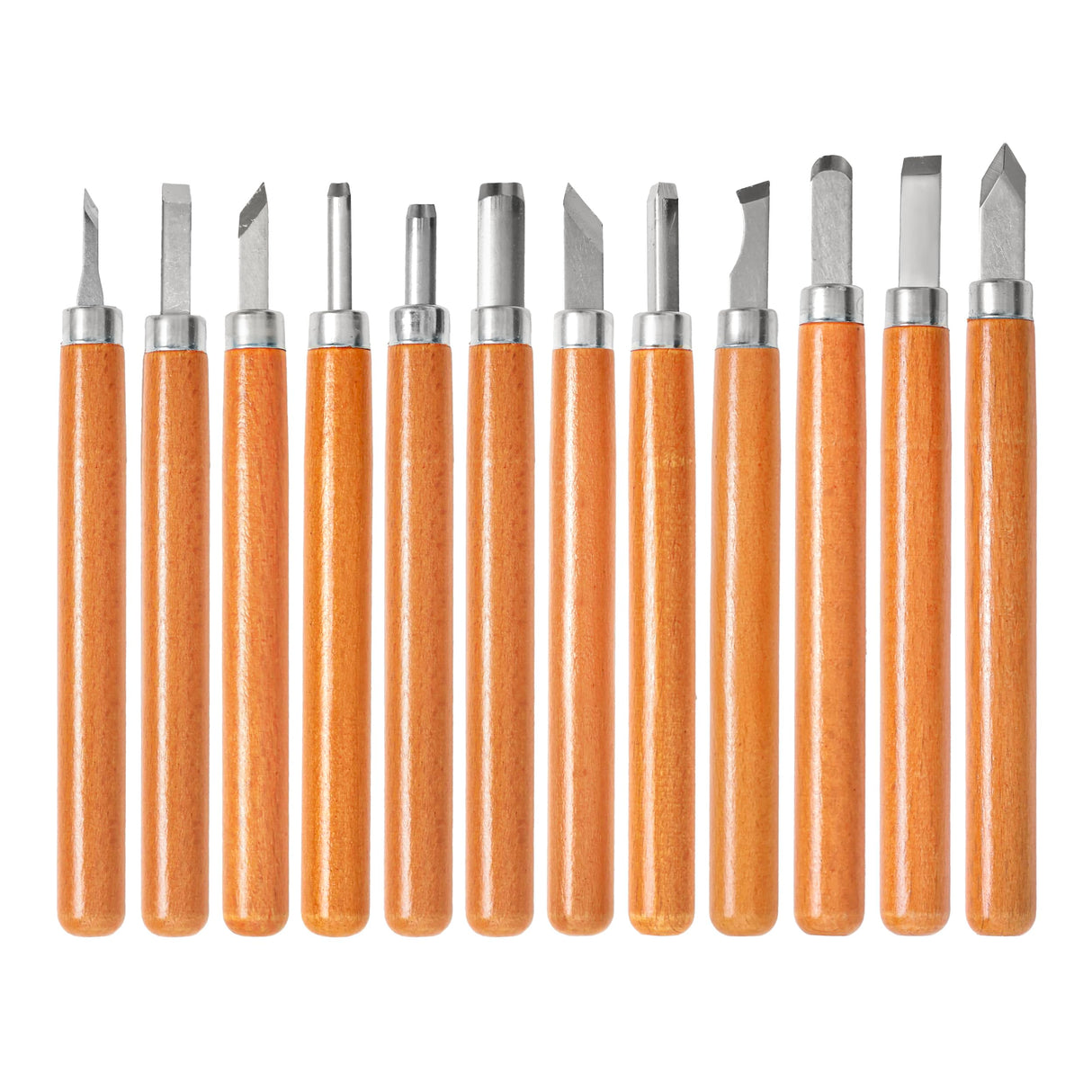 Schaaf Wood Carving Tools 12pc Wood Carving Kit, | Precision Japanese Pen Chisel Set, Beginner Learning Material, Sharpening Supplies | Multipurpose Wood Carving Knives, Linocut Tools (Small Handles) Schaaf Wood Carving Tools