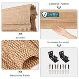 Sirocco Cordless Blackout Bamboo Roman Shades by Comzone Blinds - Easy Installation Natural Woven Wood Window Treatments Comzone Blinds