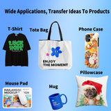 Pinckney Cartridge-Free Super-Tank Printer with Sublimation Ink Bundle for Heat Transfers, Easy Fill, Built-in Scanner & Copier (White) Pinckney