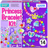EZCRA Kids Bracelet Making Kit – Make 14 Jewelry Kit for Girls Age 5 - Beads for Kids - Friendship Bracelet Craft Set - Easy DIY Bracelet Kit, Gift for Girls 4-6 EZCRA
