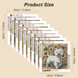 Stalente Diamond Painting Kits for Adults Dog and Sunflower, 9 Pack 5D Diamond Art Kits for Beginners Round Full Drill Diamond Painting for Home Wall Decoration Gift 12×12inch, Animal Flower Stalente