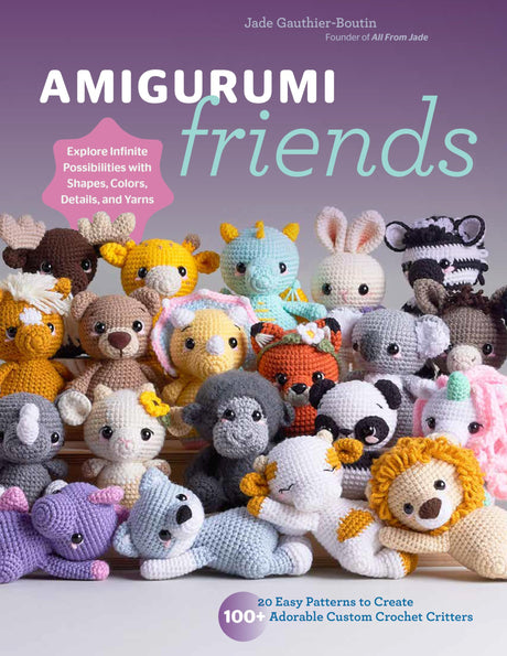 Amigurumi Friends: 20 Easy Patterns to Create 100+ Adorable Custom Crochet Critters - Explore Infinite Possibilities with Shapes, Colors, Details, and Yarns WoodArtSupply