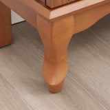 CKEASEAN Lighted Curio Cabinet, 44" H Glass Display Cabinet with 3-Tier Adjustable Glass Shelves, China Cabinet with Mirrored Back Panel for Living Room, Light Blub Included (Dark Oak) CKEASEAN