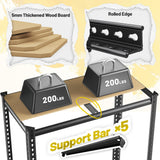 DurayLoly 63" H Garage Shelving 31.5" W Storage Shelves Adjustable 2000LBS Metal Shelving Heavy Duty 5 TierGarage Shelves for Pantry Kitchen Closet Basement Warehouse DurayLoly