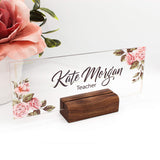 Personalized Desk Name Plate Plaque | Unique Gift | Wood Holder | Office Decor | Teacher Name Plate | Sign | Artswave ARTSWAVE