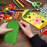 Gejoy 16 Pcs Hand Puppet Making Kit Kids Adult Scok Puppet Kit Art Craft Toys DIY with Pompoms Googly Eyes Storytelling Role Play Party Teaching Supplies DXQ