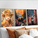 12 Pack Animals Diamond Art Kits for Adults, DIY 5D Diamond Painting Sets with Tools, Relaxing Gem Painting Craft Projects for Beginners, Home Wall Decor, Gift Idea(12X16 Inch) Gemozaic