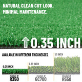 Ottomanson Artificial Grass Outdoor Runner Rug 2'7" x 10' – Waterproof Astro Turf with Drainage Holes – Patio & Lawn Decoration, Easy-Clean Dog Grass Mat Ottomanson