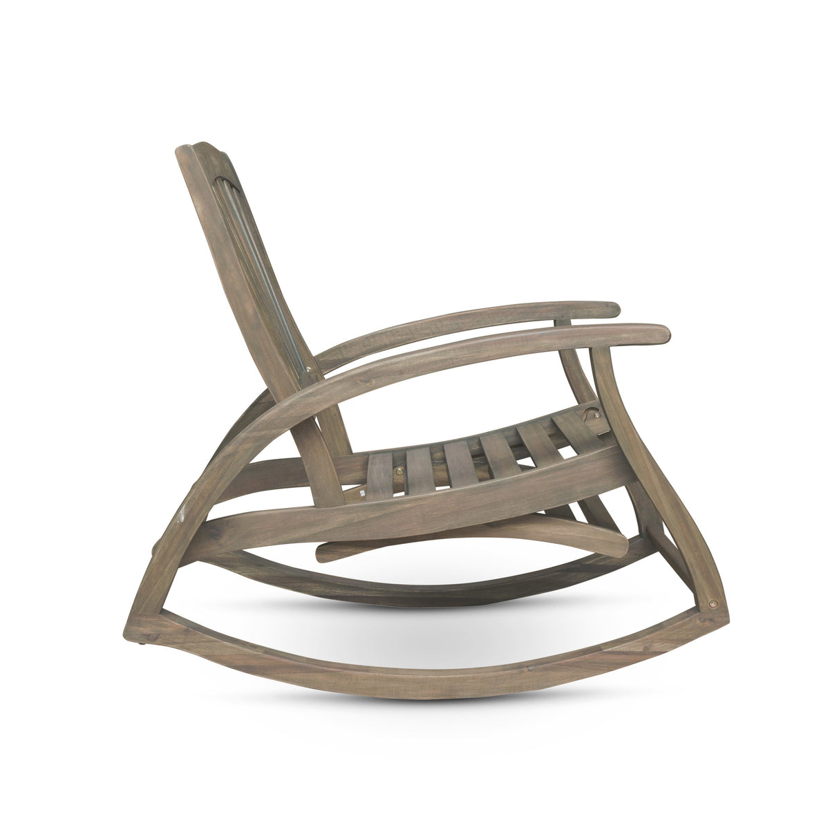 Christopher Knight Home Alva Outdoor Acacia Wood Rocking Chair with Footrest, Gray Finish Christopher Knight Home