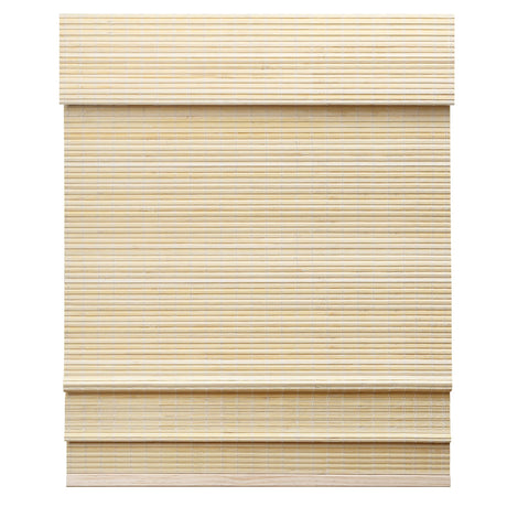 LazBlinds Cordless Bamboo Roman Shades, Privacy Window Treatment, Roll Up Bamboo Blinds for Windows, 27'' W x 60'' H LazBlinds