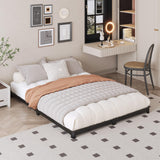 Likelalaso 3 inch Low King Size Bed Frame with Rounded Corner, Heavy Duty Metal, Easy Assembly, Noise Free, Black Likelalaso