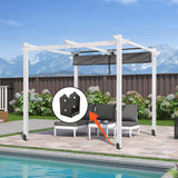 FMhotu 4x4 Post Base, 4Pcs Stainless Steel Post Anchor Bracket (Internal 3.5 x 3.5), Adjustable Post Base for Pavilion Deck Porch Handrail Railing Support Decorative Anchor Plate FMhotu