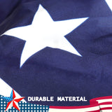 3 x 6 Ft American Pleated Fan Flag, USA Patriotic Half Fan Bunting Flag, 4th of July Decorations Flags (Set of 4) GoosWexmzl