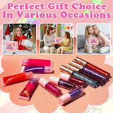 BRIPATI DIY Lip Gloss Making Kit, 46PCS DIY Lip Gloss Kit to Make Your Own Lip Gloss, Moisturizing Lip Glaze Handmade Set, Beginner Lip Gloss Kit, Lip Gloss Making Supplies Set for Women Girls BRIPATI