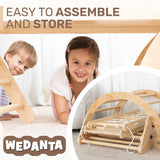 Indoor Playgroud Jungle Gym for Toddlers Slide,Climbing Toys for Toddlers Playset-Indoor Play Gym Swedish Ladder,Climbing Play Structure Set for Kids-Indoor Playground - Anthill-4 WEDANTA