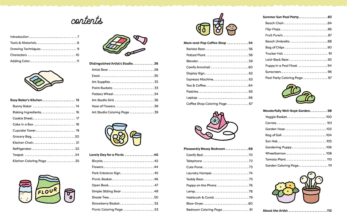 How to Draw Super Cute Things with Bobbie Goods: Learn to draw & color absolutely adorable art! (101 Things to Draw, 3) WoodArtSupply