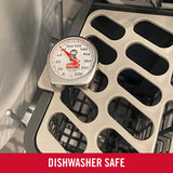 Rubbermaid Commercial Products Food/Meat Instant Read Thermometer, Pocket Size, Dishwasher Safe, Red, For Meat/Food Cooking and Grilling/Oven Rubbermaid Commercial Products