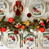 Horaldaily 100 Christmas Disposable Paper Decorative Guest Napkins, Xmas Balls for Party Lunch Dinner Kitchen Bathroom Horaldaily