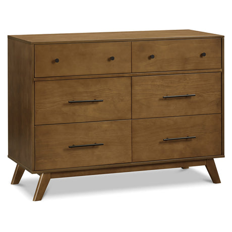 Davinci Otto 6-Drawer Baby Dresser for Bedroom - GREENGUARD Gold Certified - Multi-Purpose Storage Double Chest of Drawers for Boys and Girls -Dresser for Kids Bedroom, Living Room, Nursery -Walnut DaVinci