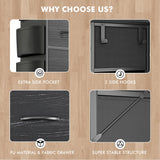 Lulive Dresser for Bedroom with 12 Drawers, Tall Dresser Chest of Drawers with Side Pockets and Hooks, Fabric Dresser Storage Tower for Closet, Hallway, Living Room (White) Lulive