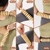 KQXTOKTY Wood Therapy Tools for Body Shaping,8 in 1 Wood Therapy Massage Tools,Wooden Gua Sha Tools,Lymphatic Drainage Massager,Maderoterapia kit,Wooden Massager Roller Rope for Body Shaping KQXTOKTY