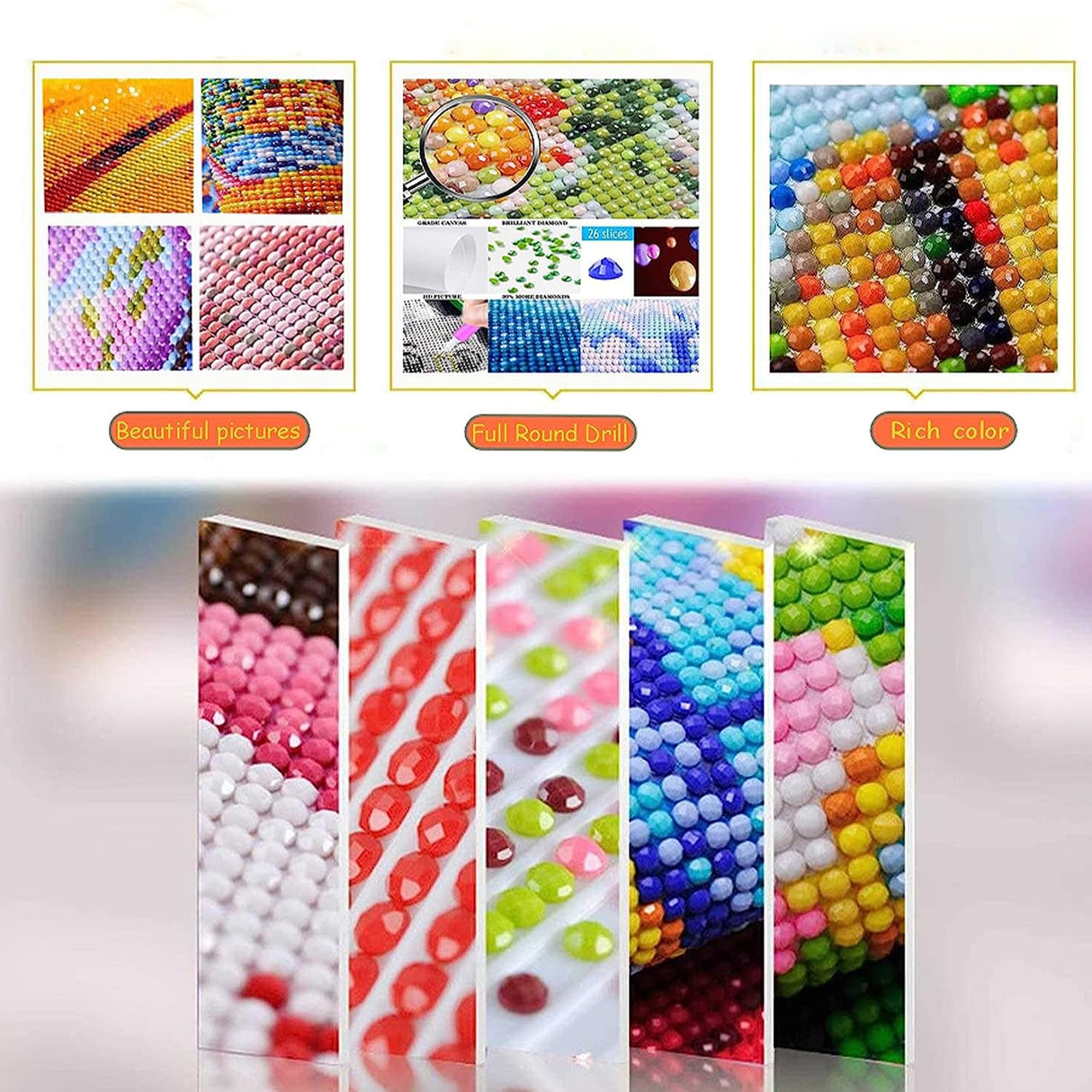 CSZPPQAF 5D Diamond Painting Kits for Adults, Special Shape Diamond Art Kits for Adults Beginner, DIY Crystal Art Drill Diamond Dots Gem Painting for Home Decor 11.8x11.8 Inch CSZPPQAF