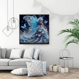GXGLLPZBY Diamond Painting Kits for Beginners,Butterfly Fairy Diamond Arts Kits for Adults,5D DIY Special Shaped Gem Art Kit,Crystal Paint by Diamond for Home Wall Decor 11.8x11.8inch GXGLLPZBY