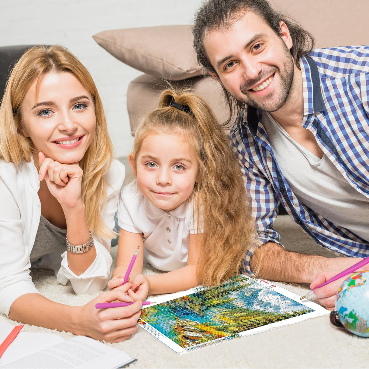 DPHERO Snowy Mountain Diamond Painting Kits for Beginners Adults,5D DIY Forest Diamond Art Kits,Round Full Drill Stream Diamond Painting Art,DIY Painting by Numbers Diamond Art Painting 12x16 inch DPHERO