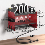 CFMASTER Power Tool Organizer Wall Mount wtih Charging Station,4 Drill Holder Wall Mount with 8 Outlet Power Strip,3 Layers Heavy Duty Tool Rack with Hooks,Screwdriver Organizer in Workbench,Garage CFMASTER