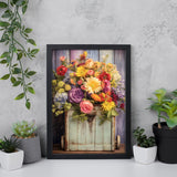 YOYA 2 Pack Diamond Painting Kits for Adults, Diamond Art Kits with Accessories & Tools, DIY Flowers 5D Diamond Painting Full Drill Gem Art Painting Kit for Home Wall Decor 12 x 16 Inch YOYA