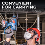 DongCheng 20V Max Brushless Rotary Hammer Drill Kit,4.0Ah Battery & Charger,7/8" SDS-Plus,2.1J Impact Energy, Cordless Demolition drill for Concrete1400RPM, 4 Application Modes,360° Adjustable Handle Dong Cheng