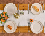 Letjolt White Table Runner 72 Inches Farmhouse Table Runner Slub Texture Cotton Linen Table Decor Rustic Home Table Decoration Wedding Reception Bridal Shower Letjolt