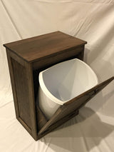 Dicks Wood Creations Wooden Tilt-Out Trash Bin Solid Top Dicks Wood Creations