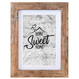 Califortree 5x7 Picture Frame - Can Display Photo 4x6 with Mat, Wood Frame with Shatterproof Plexiglass, Horizontal and Vertical Display for Wall and Tabletop, Rustic Brown Califortree