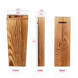 SOONOW 4 Pack Wood Wall Planter - Modern Farmhouse Wood Wall Decor for Living Room, Bedroom, Bathroom, Home and Office - Wooden Pocket Vase for Dried Flowers and Faux Plants Indoor Decor SOONOW