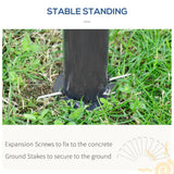 Outsunny 10' x 20' Patio Gazebo, Outdoor Gazebo Canopy Shelter with Netting, Vented Roof, Steel Frame for Garden, Lawn, Backyard, and Deck, Beige Outsunny