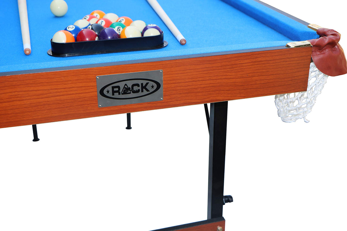 RACK Crux 55 in Folding Billiard/Pool Table (Blue) RACK