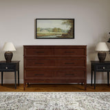 AFI, Santa Fe Full Murphy Bed Chest with 6" Mattress & Built-in USB Charger, Walnut AFI