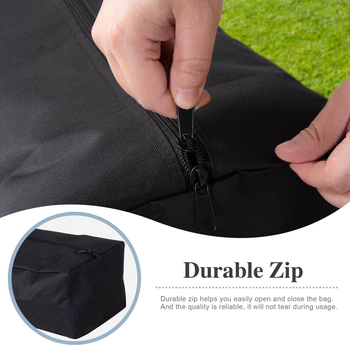 SUNCREAT Hammock Storage Bag Heavy Duty Hammock Cover - 58''L x 9''W - Portable Steel Hammock Stand Carrying Bag, Black SUNCREAT