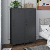 MIOCASA Metal Storage Locker Steel File Cabinet with 3 Shelves 59.06-inch high for School, Bedroom, Home Office, Gym and Changing Room MIOCASA