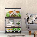 ZSLTLDU 20 Gallon Aquarium Stand, 20 Gallon Fish Tank Stand, 29.5" L x 15.7" W x 30.7" H Metal Frame Reptile Tank Stand, Fish Tank Table Stand for Accessories Storage ZSLTLDU