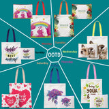 MAFYE 30 Pack Sublimation Blanks Tote bags, Reusable Grocery Bags DIY Heat Transfer Canvas Tote Bags Cosmetic Makeup Bags Shopping Bags with Customized Color for DIY, Advertising, Christmas Craft MAFYE